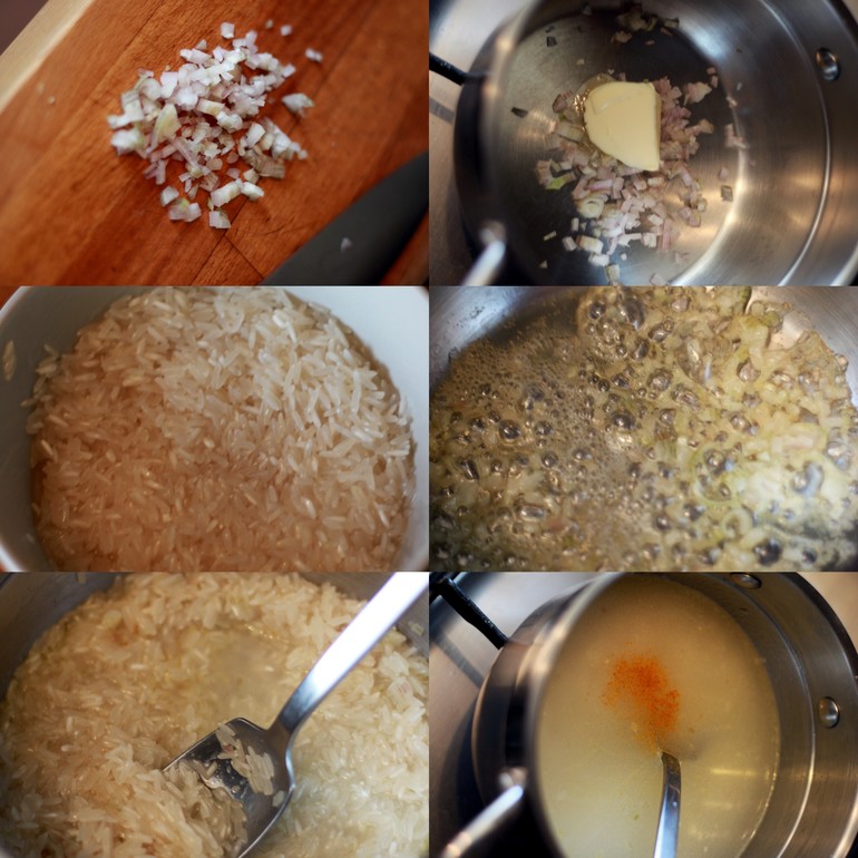 Куриная печенка с рисом и томатной сальсой