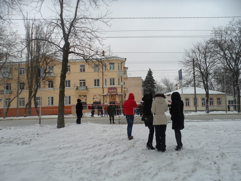 Встречаем Олимпийский огонь в Ставрополе (24.01.14)