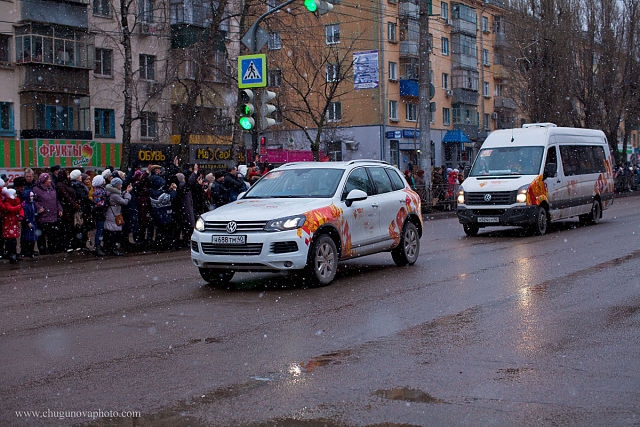 Олимпийский огонь в Липецке. Ура)