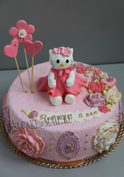 Торт "Hello Kitty богема"
