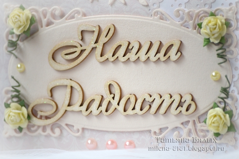 Обложка для блокнота "Наша радость"