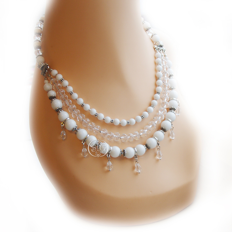 "Для души" - комплект украшений из агата