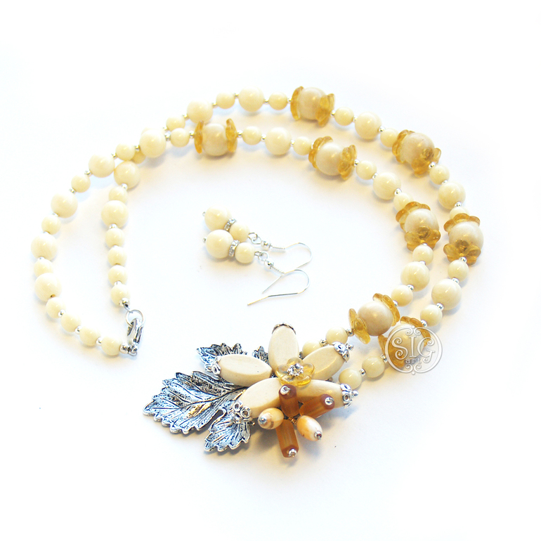 "Колоски" - комплект украшений