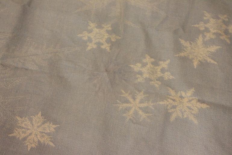 Дидимос голубые снежинки с шерстью.