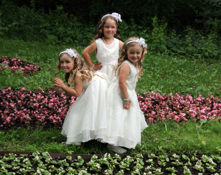 тройняшки на свадьбе