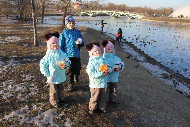 одняшка, тройняшки, царицыно, четыре батона, уточки)))