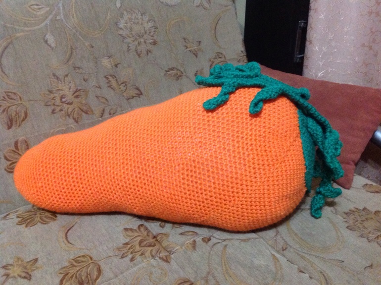Вот такая у нас появилась морковка)))