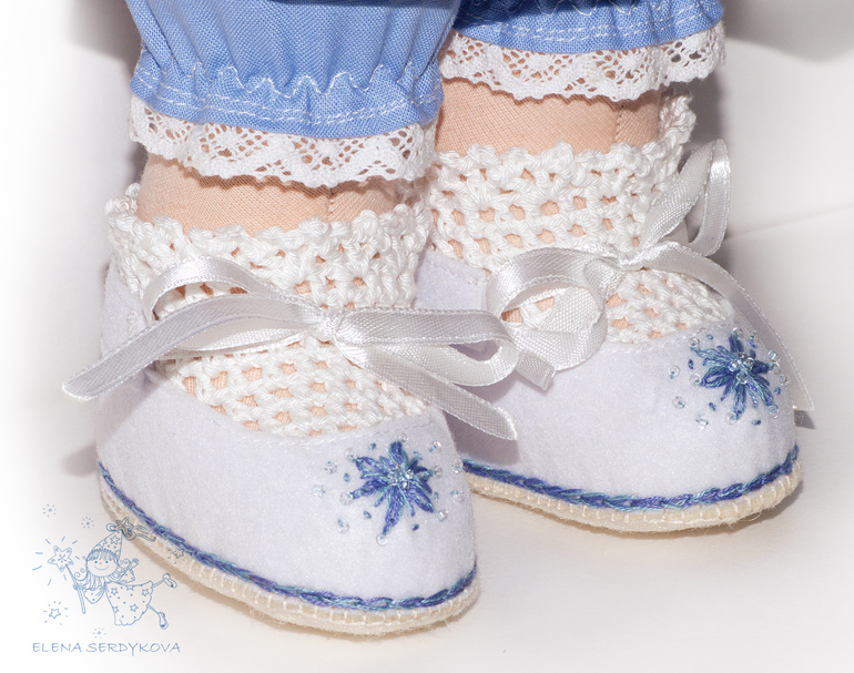 вальдофская кукла Снежиночка