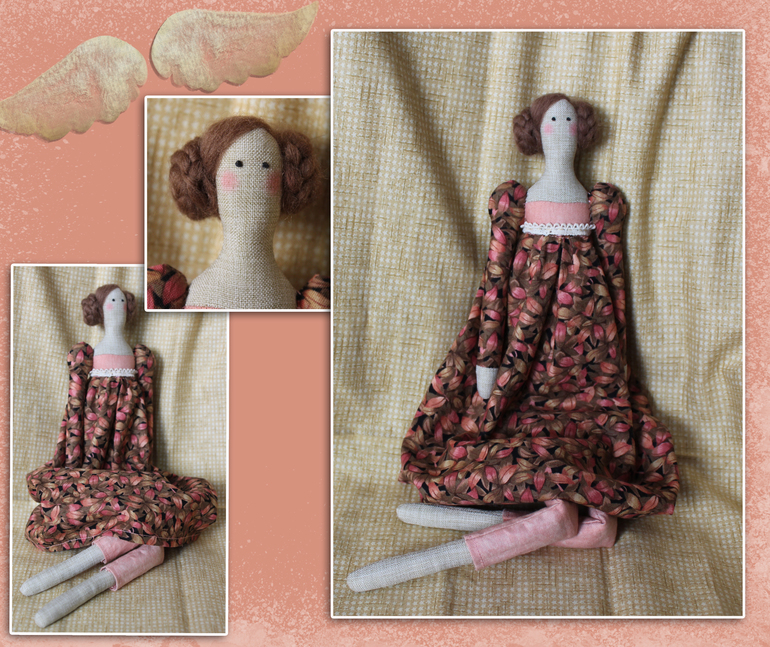 Пошилась вот такая тильдушка! одна из первых моих работ)))