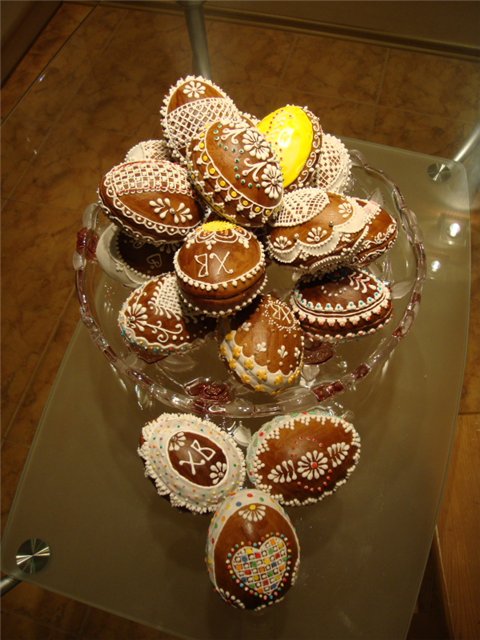 Пряничные объемные яички