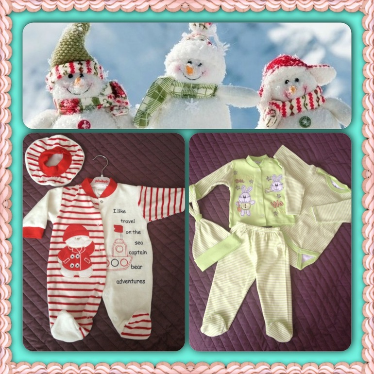Первые вещички моего зайчика)