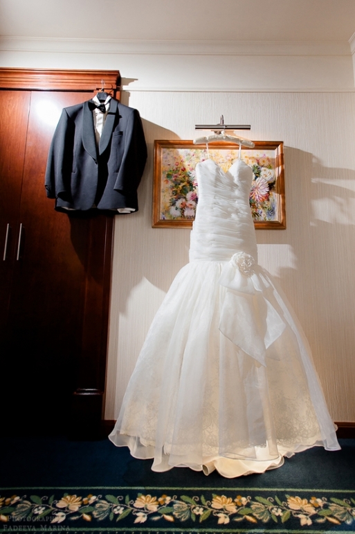 Свадебное платье, фасон рыбка, 7000р