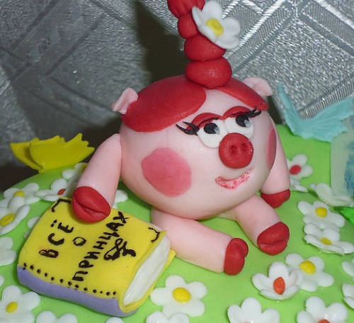 Торт "Смешарики с подарками"