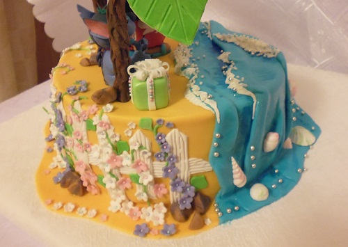 Торт "Лило и Стич на Гаваях"