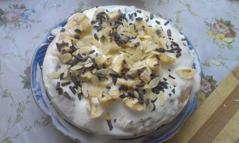 Кофейно-банановый торт