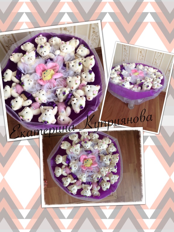 Букет из мягких игрушек
