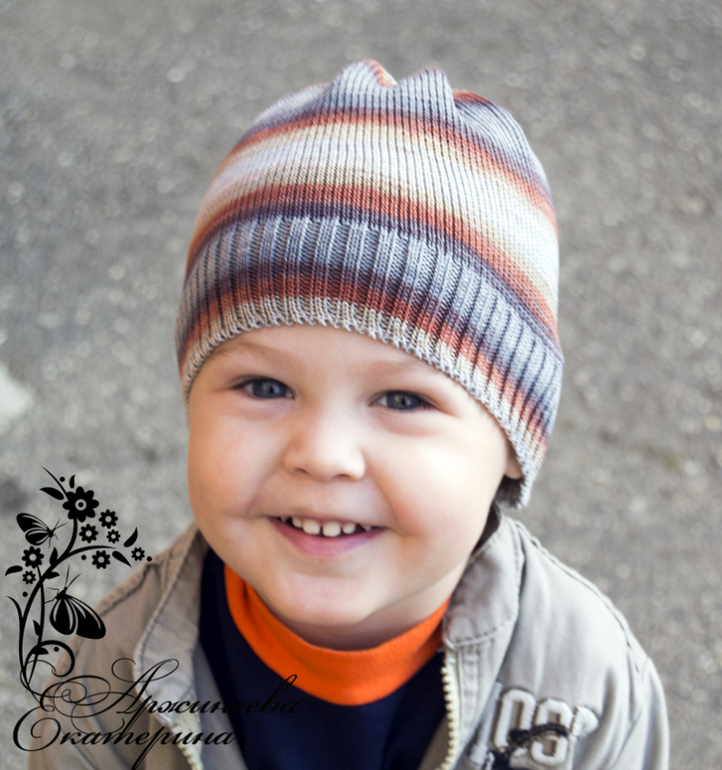 Хлопковая шапочка для мальчика на заказ всего за 1 день.