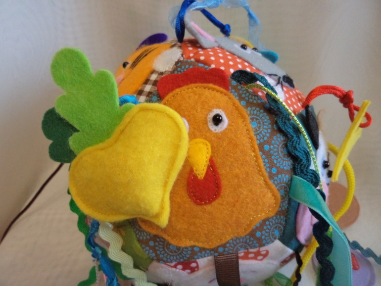 Развивающий мячик "Кто что ест"