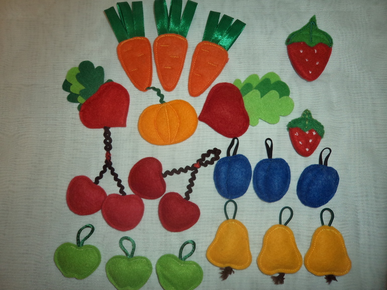 Развивающий кубик "Фрукты-овощи-ягоды"