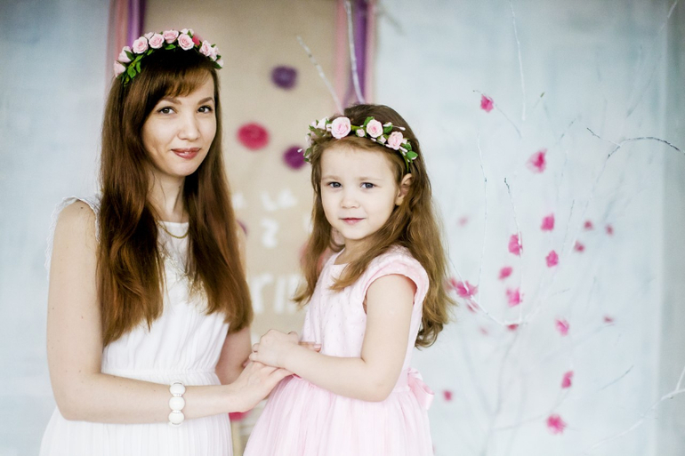 Зажимы для волос, венки, заколки из полимерной глины