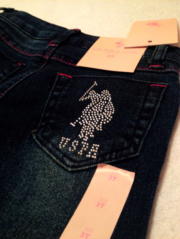 Новые джинсы Polo на девочку 2-3 года. 1200 руб.