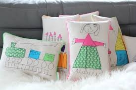 Подушки с рисунками вашего ребенка