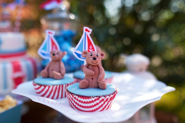 Оформление Дня Рождения в морском стиле для тройняшек