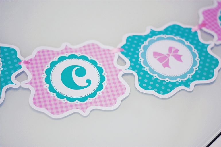 Пригласительные на годик в стиле Tiffany