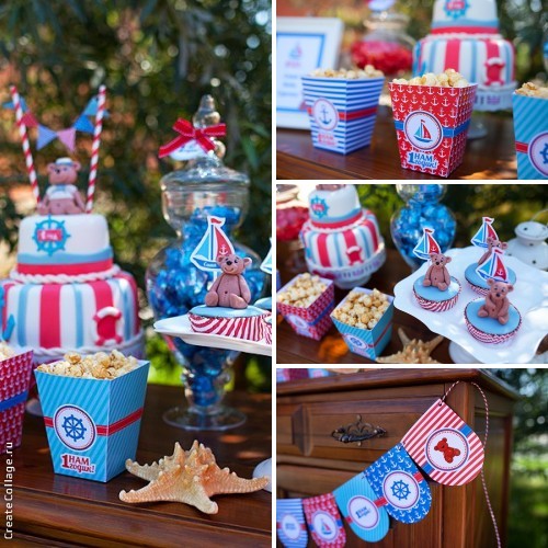 Оформление Дня Рождения в морском стиле
