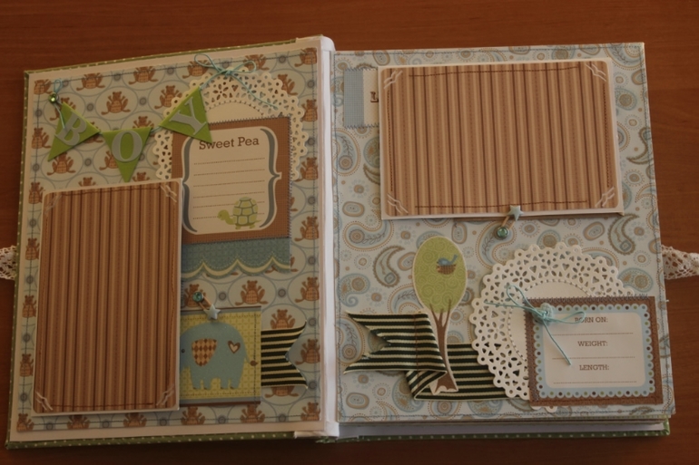 Альбом для мальчика о первом годе жизни