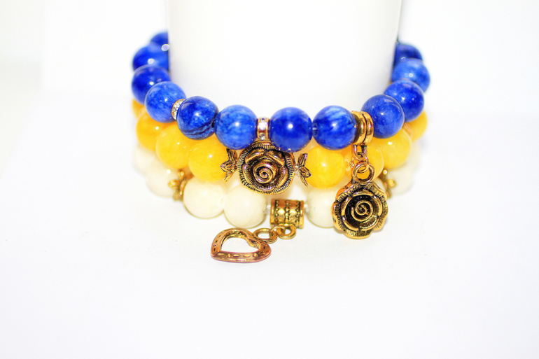 Комплект с часами "Золотая роза"