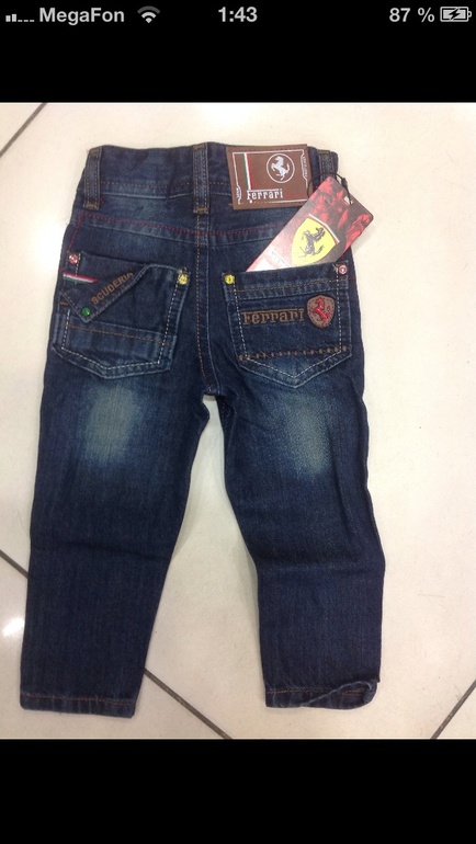 Брючки Феррари джинсовые,размеры: от года до 6 лет,цена 1100 руб