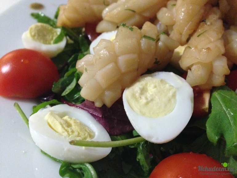 Рецепты закусок и салатов с кальмарами с Рецепты закусок и салатов с кальмарами с