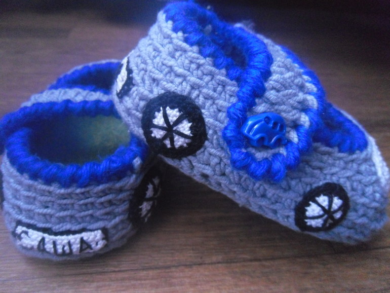 Моя вязанная обувь для деток