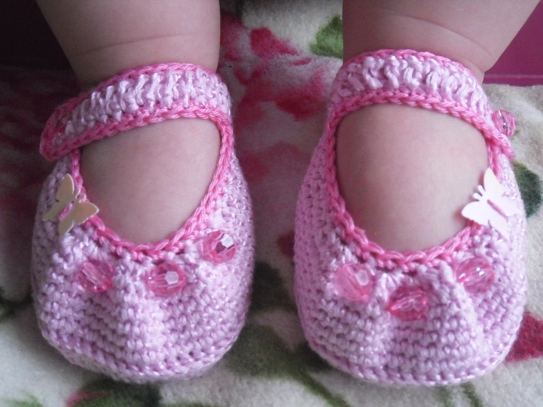 Моя вязанная обувь для деток