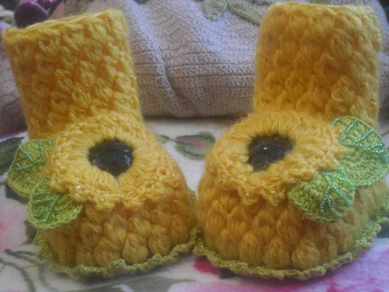 Моя вязанная обувь для деток