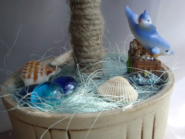 Морское настроение - топиарии и рамочка для фото