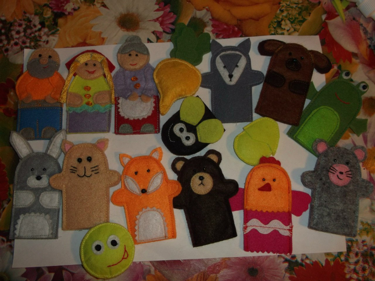 пальчиковый таетр из фетра
