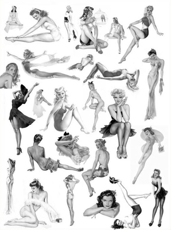 Идеи для фотосессии беременных, часть первая PIN UP мамочки