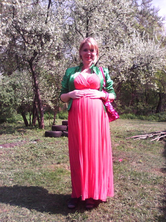 27я неделька, мое первое фото с животиком