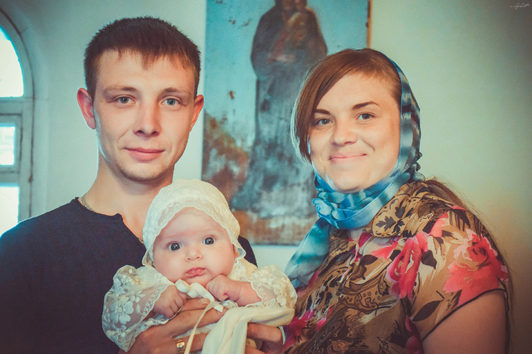 Покрестили малышастиков))