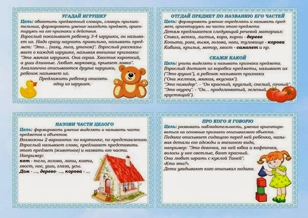 Игры на развитие речи