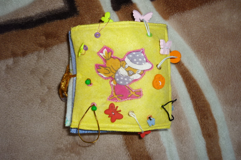 мягкая именная развивающая книжка