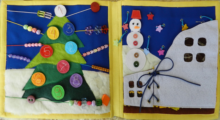 Развивающая книжка про мишку