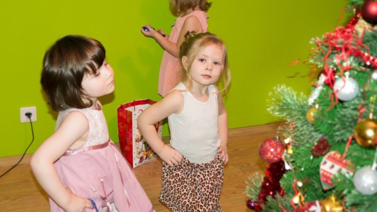 Дед мороз в саду)