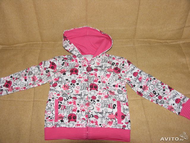 Новая кофта д/дев на молнии Испания(брендMc. baby,рост 116,600р