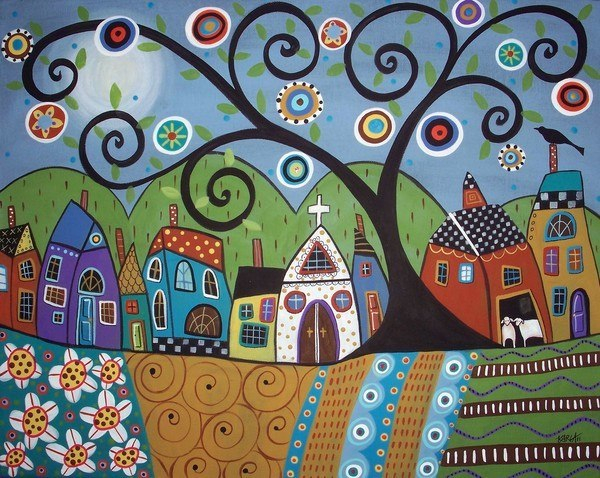 Наивная живопись Карлы Жерар