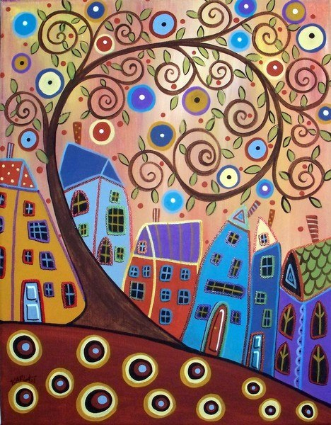 Наивная живопись Карлы Жерар