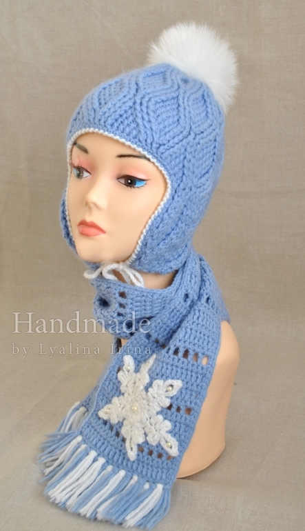 Детская зимняя шапочка