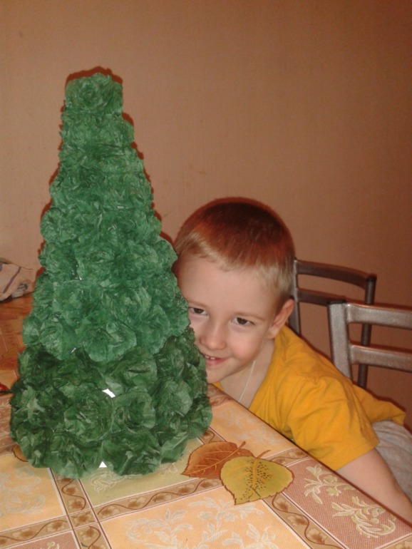 УРА!!! Сделали поделку в садик.